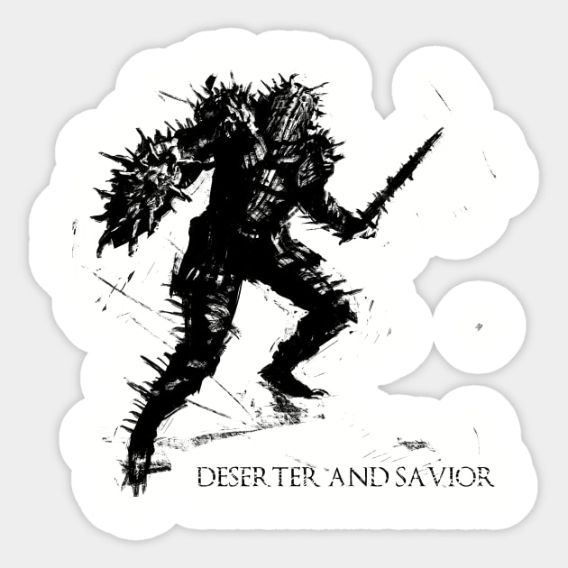 Knight of Thorns Sticker by WOVENPIXLS